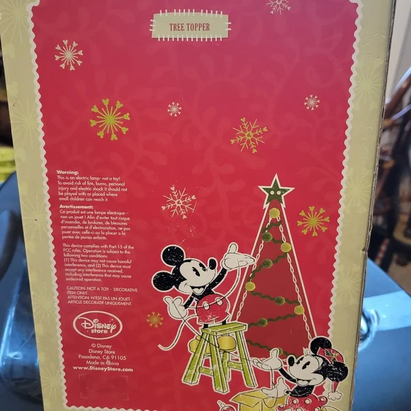 Disney Tinker Bell Tree Topper Rare Find...New In Box - Picture 4 of 5